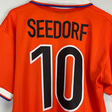 Shop 1997/98 NETHERLANDS SEEDORF HOME SHIRT (L) NIKE, classic football shirts, vintage football shirts & retro soccer jerseys at Cult Kits