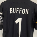 Shop 2002/03 ITALY BUFFON #1 GK SHIRT (M) KAPPA, classic football shirts, vintage football shirts & retro soccer jerseys at Cult Kits