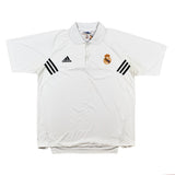 2002/03 Real Madrid Centenary 1/4 Zip Polo Shirt (L) Adidas