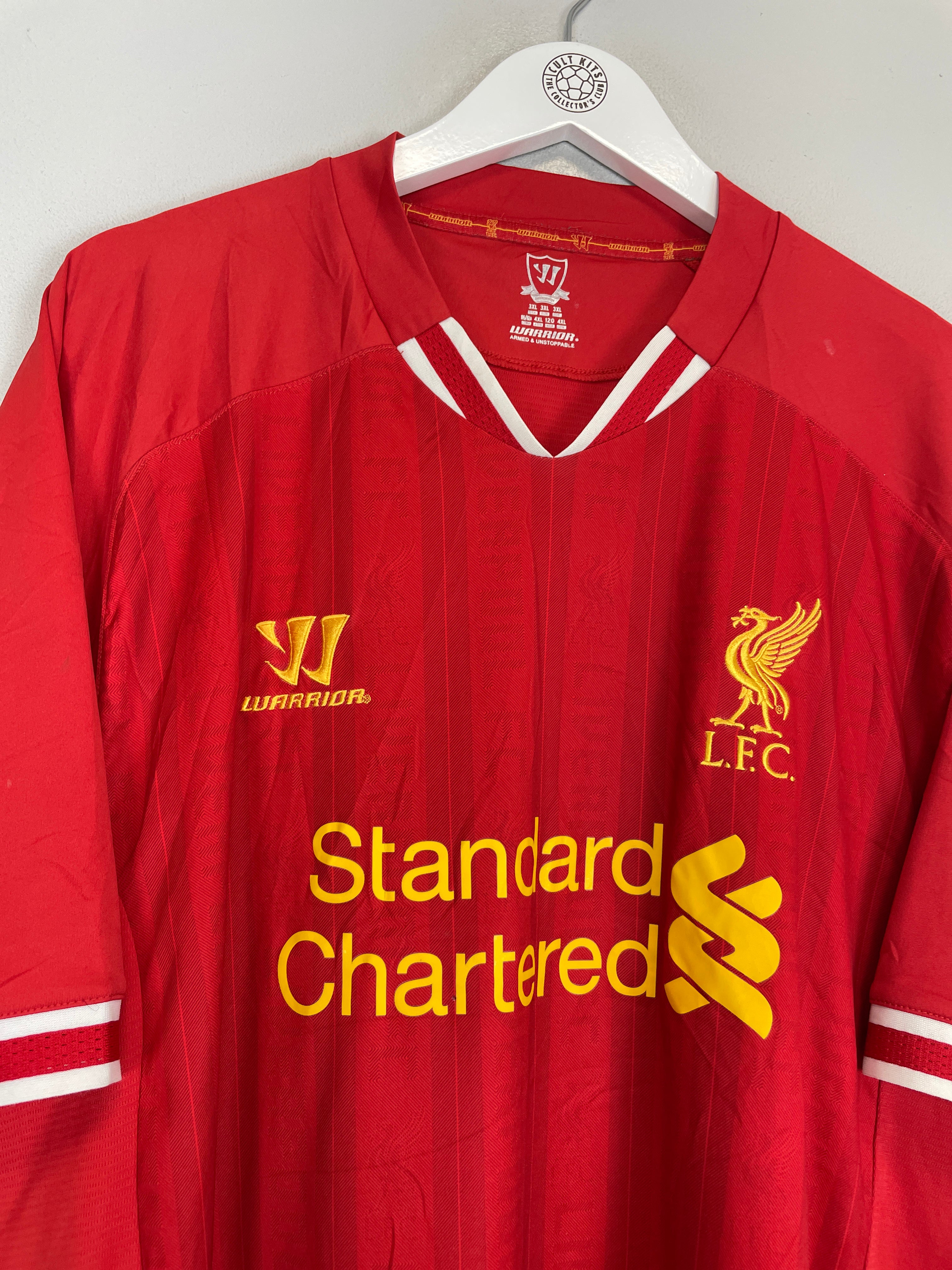 Shop 2013/14 LIVERPOOL GERRARD #8 HOME SHIRT (XXXL) WARRIOR, classic football shirts, vintage football shirts & retro soccer jerseys at Cult Kits