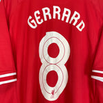 Shop 2013/14 LIVERPOOL GERRARD #8 HOME SHIRT (XXXL) WARRIOR, classic football shirts, vintage football shirts & retro soccer jerseys at Cult Kits