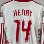 Shop 2010/11 NEW YORK RED BULLS HENRY #14 *PLAYER ISSUE* L/S HOME SHIRT (L) ADIDAS, classic football shirts, vintage football shirts & retro soccer jerseys at Cult Kits