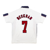 1997/99 England Beckham #7 Home Shirt (L) Umbro