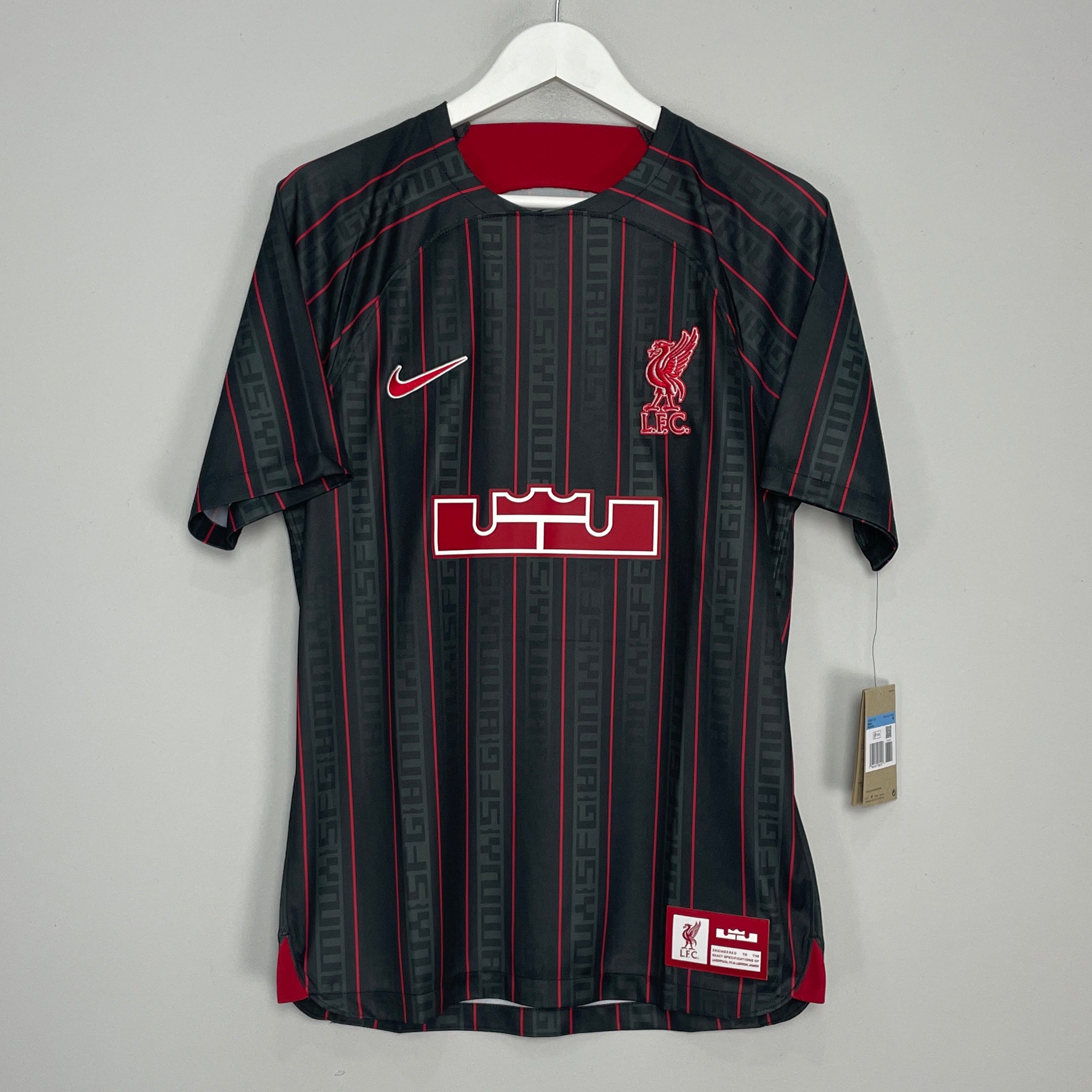 Shop 2022/23 LIVERPOOL X LEBRON JAMES *BNWT* SHIRT (M) NIKE, classic football shirts, vintage football shirts & retro soccer jerseys at Cult Kits