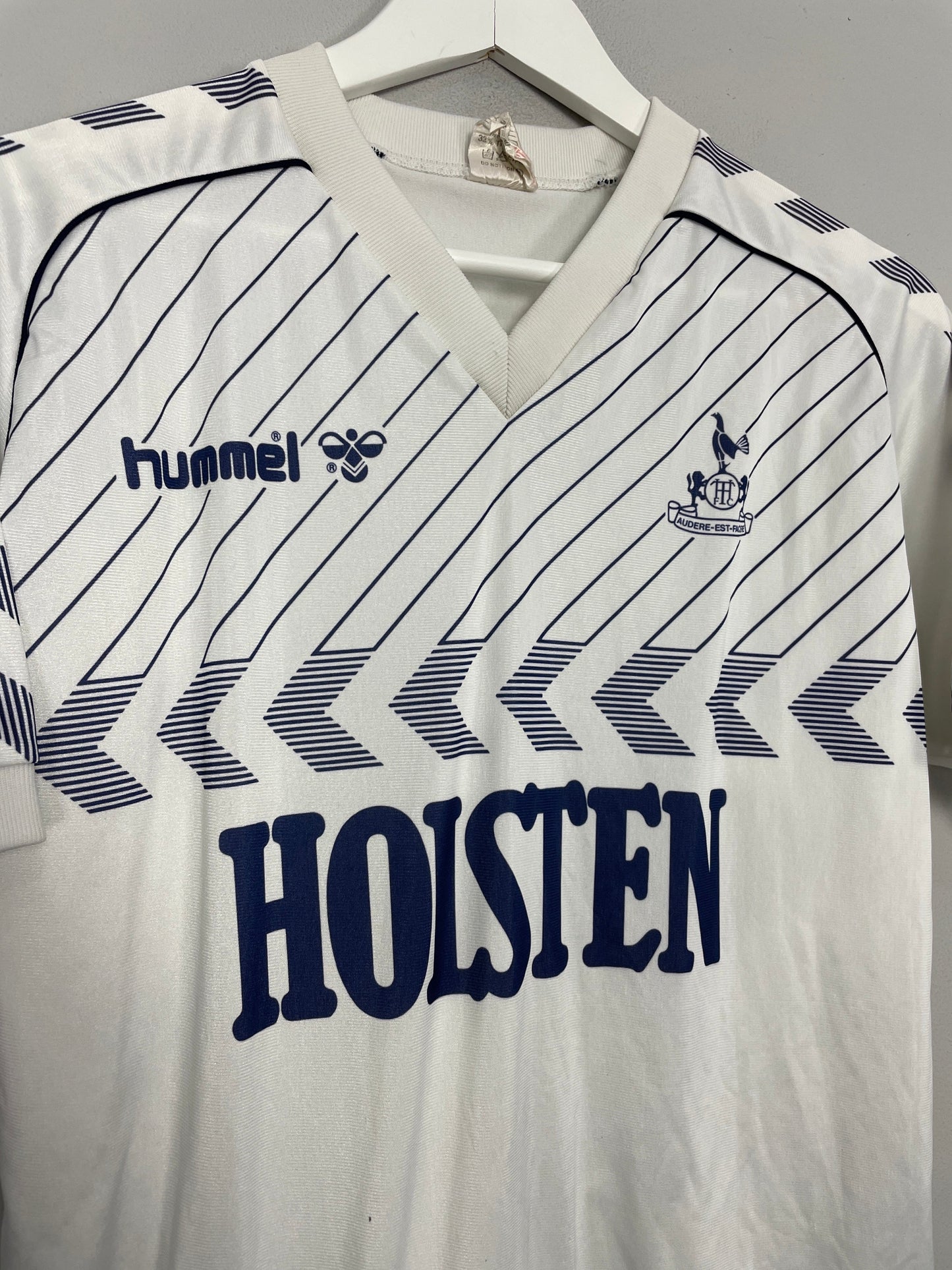 1985/87 TOTTENHAM HOTSPUR HOME SHIRT (M) HUMMEL