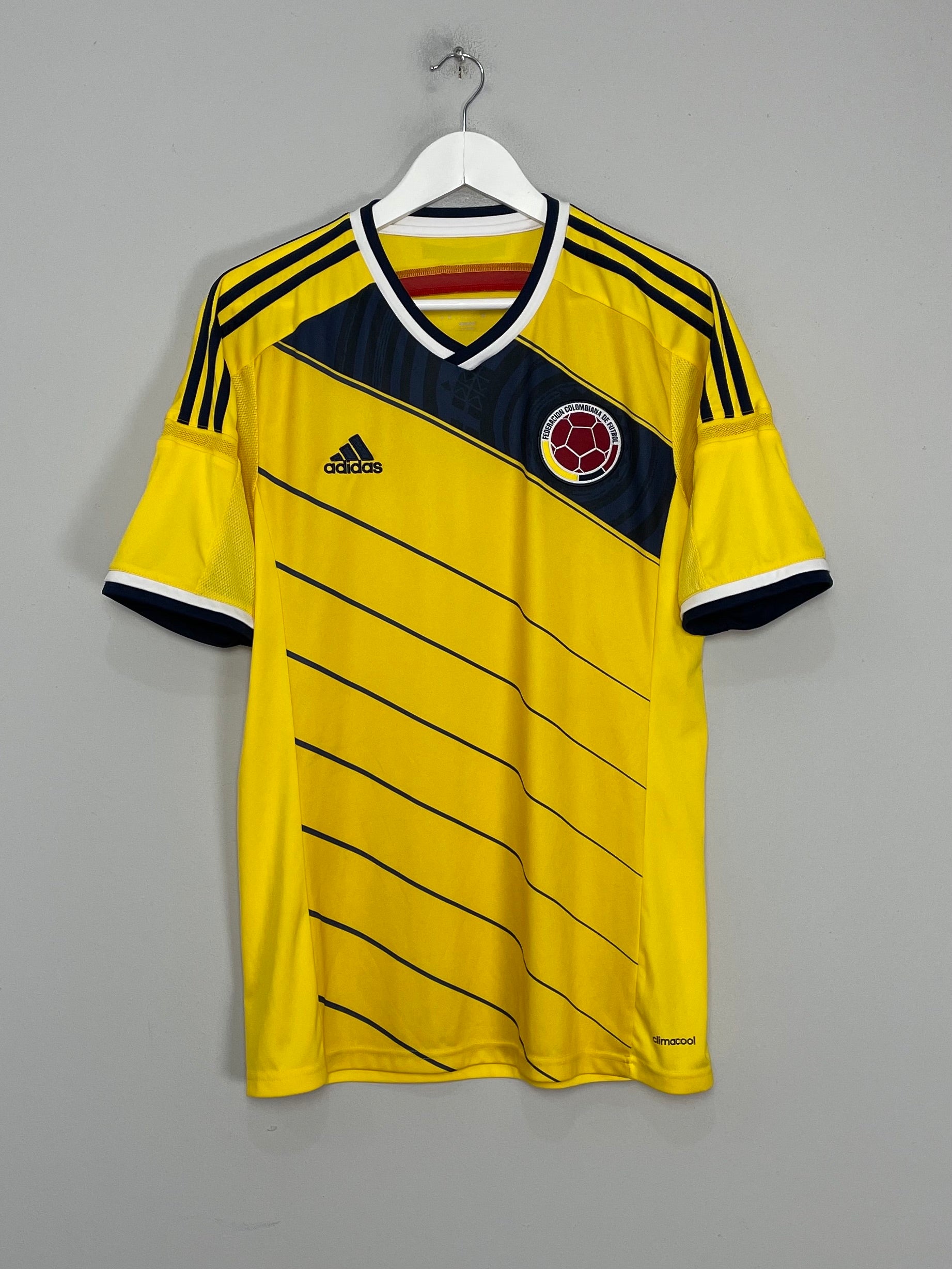 Shop 2014/15 COLOMBIA HOME SHIRT (M) ADIDAS, classic football shirts, vintage football shirts & retro soccer jerseys at Cult Kits