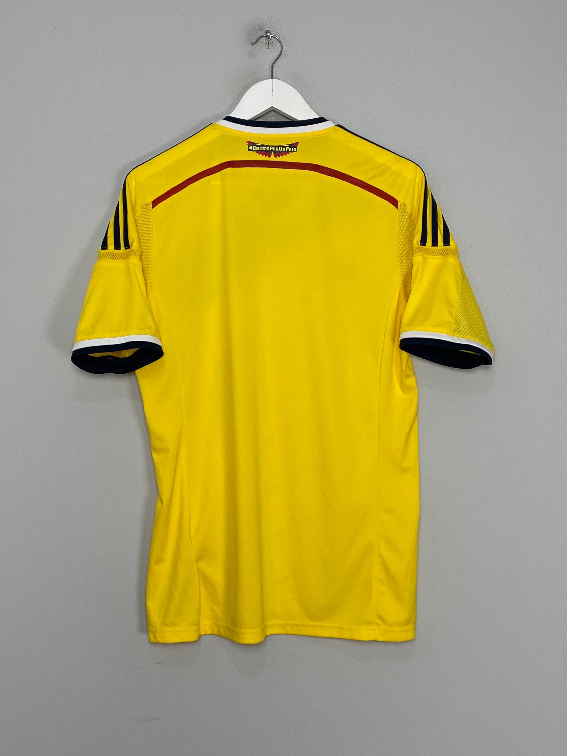 Shop 2014/15 COLOMBIA HOME SHIRT (M) ADIDAS, classic football shirts, vintage football shirts & retro soccer jerseys at Cult Kits