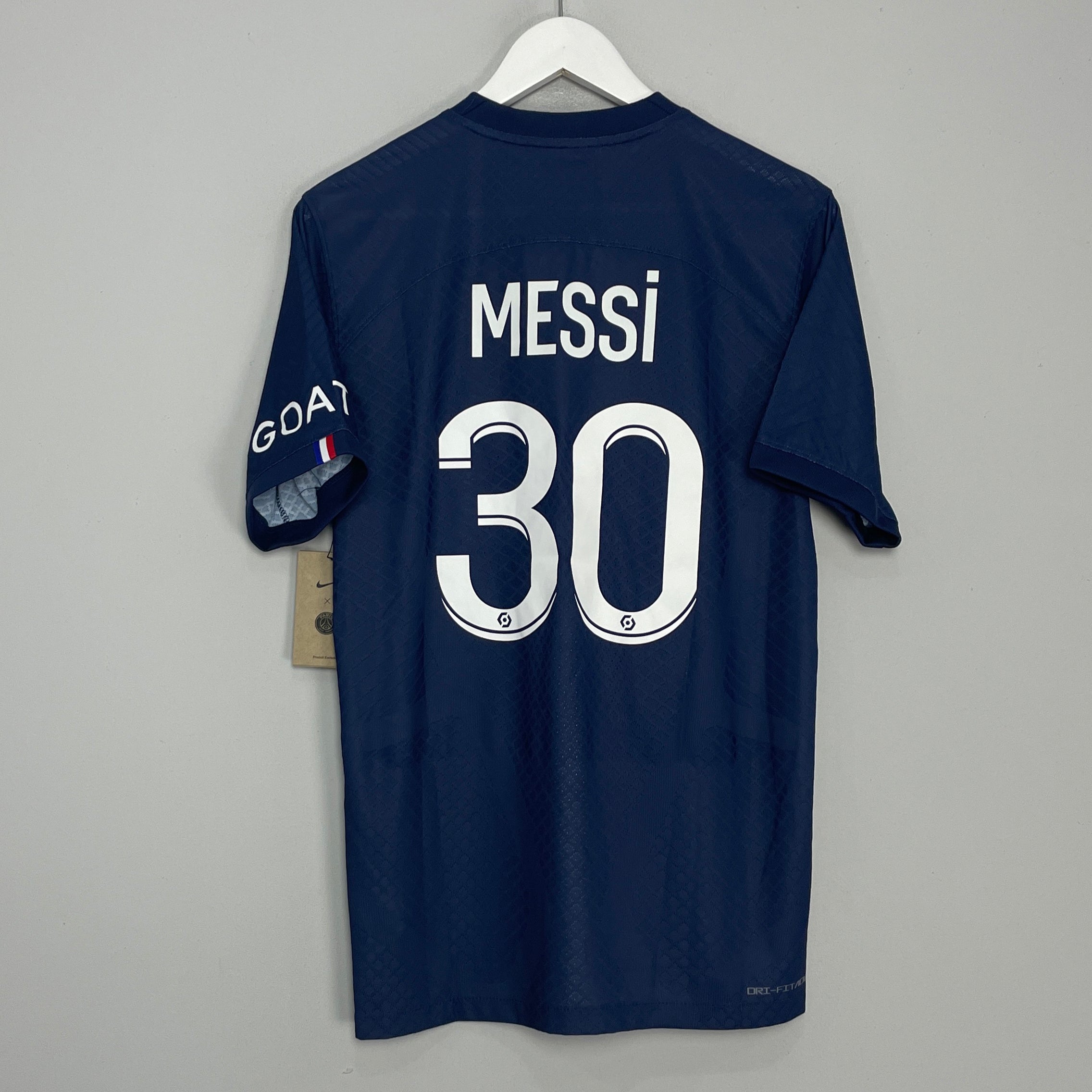 Shop 2022/23 PSG MESSI #30 *BNWT* VAPOR MATCH HOME SHIRT (M) NIKE, classic football shirts, vintage football shirts & retro soccer jerseys at Cult Kits