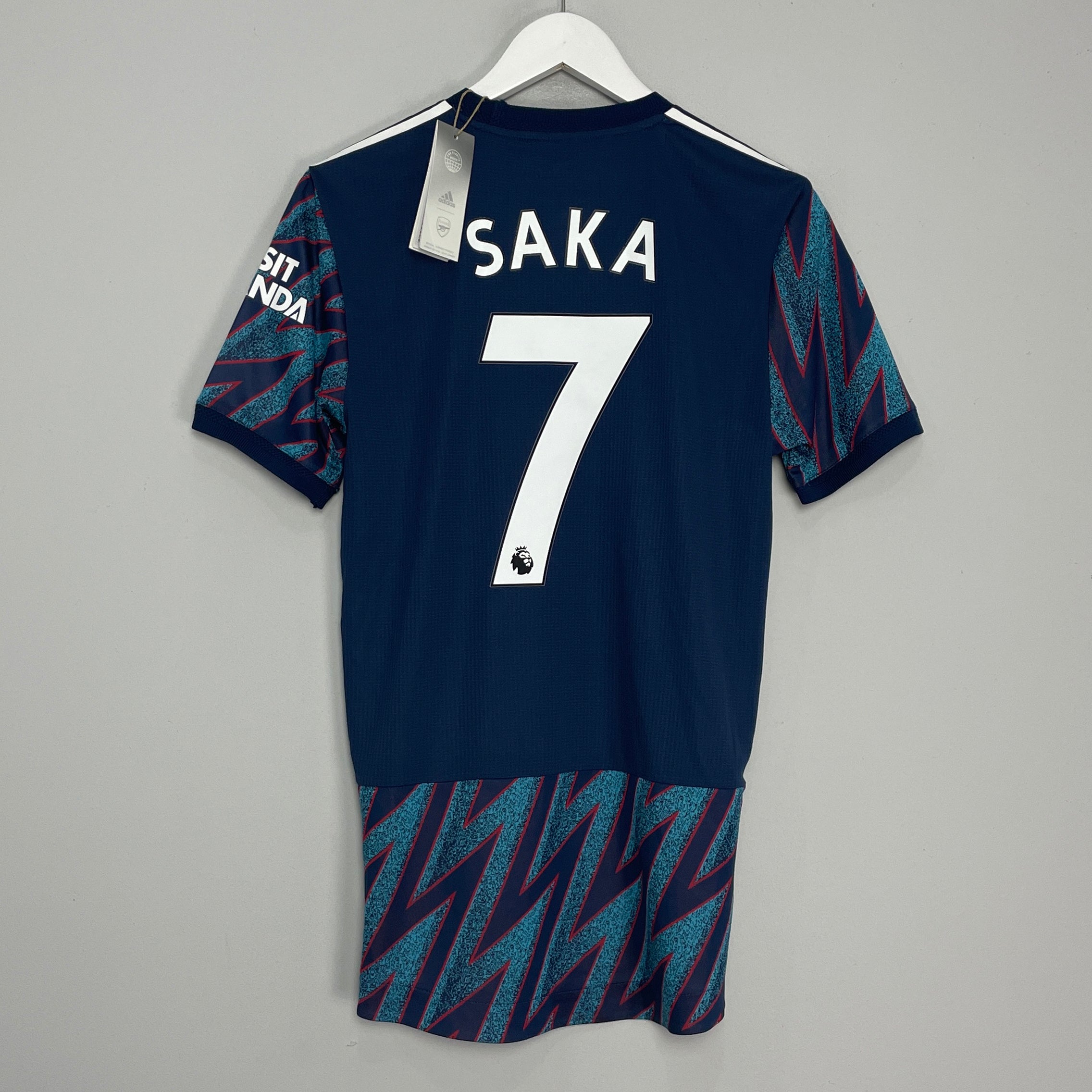 Shop 2021/22 ARSENAL SAKA #7 *BNWT* PLAYER ISSUE THIRD SHIRT (S) ADIDAS, classic football shirts, vintage football shirts & retro soccer jerseys at Cult Kits