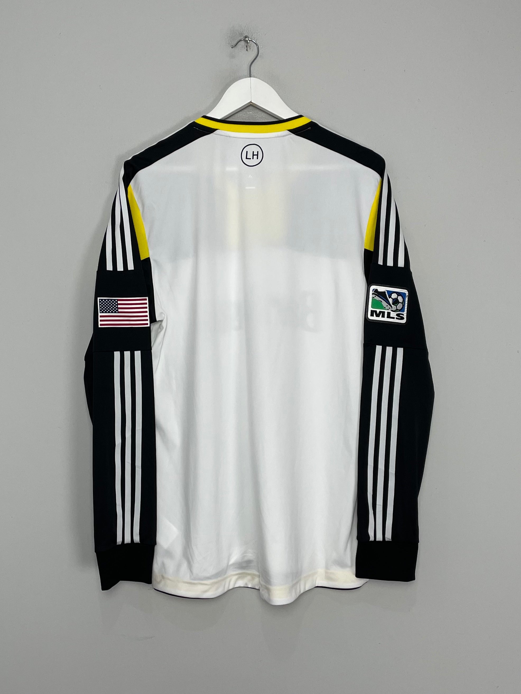 Shop 2012/14 COLOMBUS CREW *PLAYER ISSUE* L/S HOME SHIRT (XL) ADIDAS, classic football shirts, vintage football shirts & retro soccer jerseys at Cult Kits