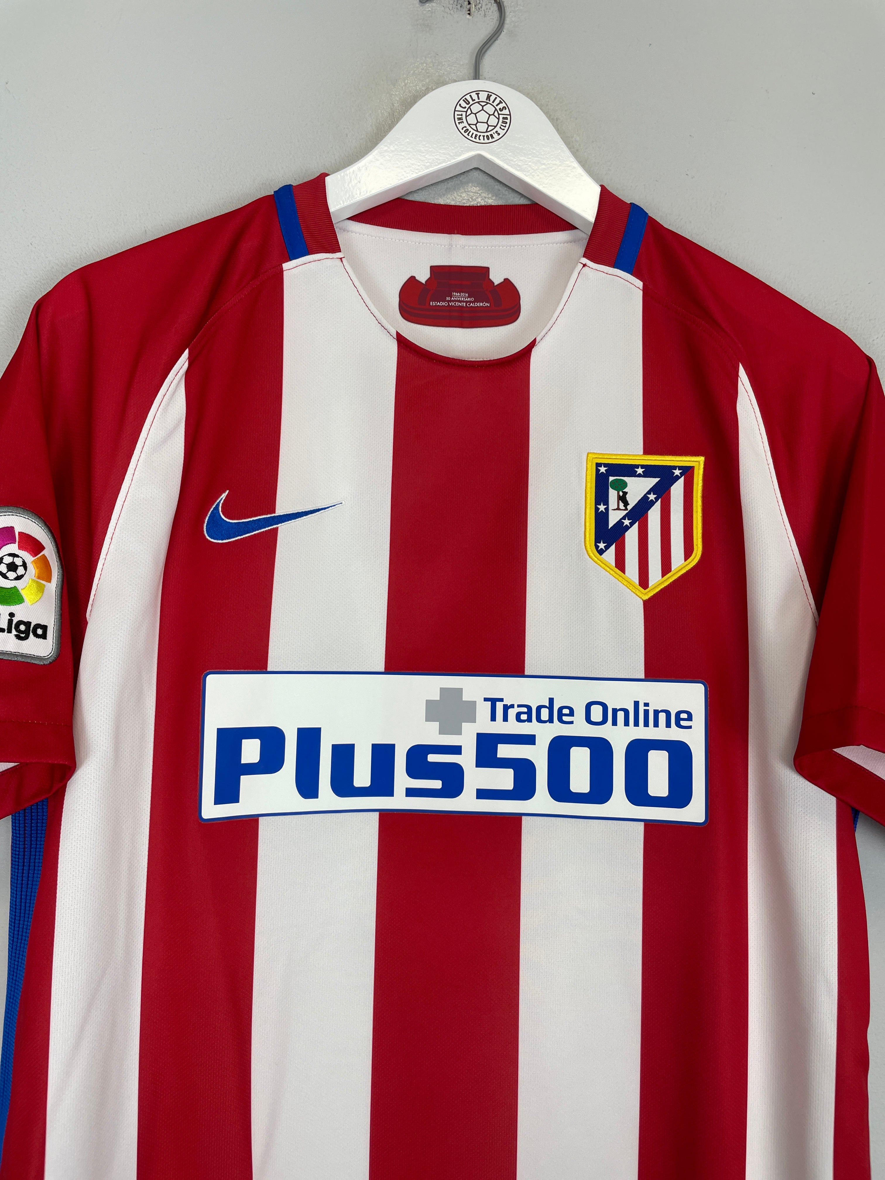 Shop 2016/17 ATLETICO MADRID GRIEZMANN #7 HOME SHIRT (M) NIKE, classic football shirts, vintage football shirts & retro soccer jerseys at Cult Kits