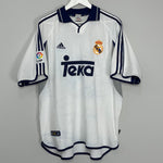 Shop 2000/01 REAL MADRID R.CARLOS #3 HOME SHIRT (XL) ADIDAS, classic football shirts, vintage football shirts & retro soccer jerseys at Cult Kits