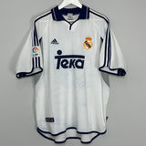 Shop 2000/01 REAL MADRID R.CARLOS #3 HOME SHIRT (XL) ADIDAS, classic football shirts, vintage football shirts & retro soccer jerseys at Cult Kits