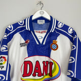 1999/00 ESPANYOL CORINO #6 *MATCH ISSUE* HOME SHIRT (L) JOHN SMITH
