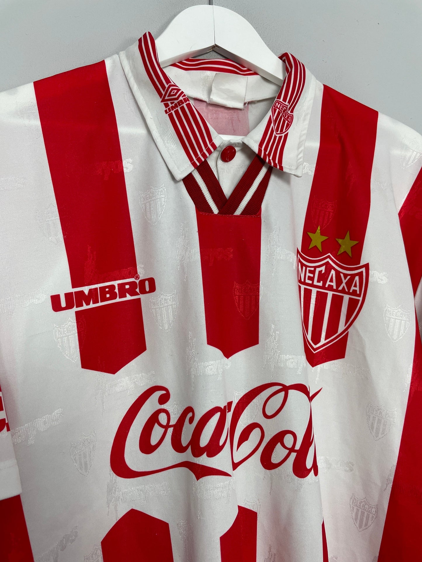 1997/98 NECAXA #16 HOME SHIRT (XL) UMBRO