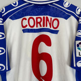 1999/00 ESPANYOL CORINO #6 *MATCH ISSUE* HOME SHIRT (L) JOHN SMITH