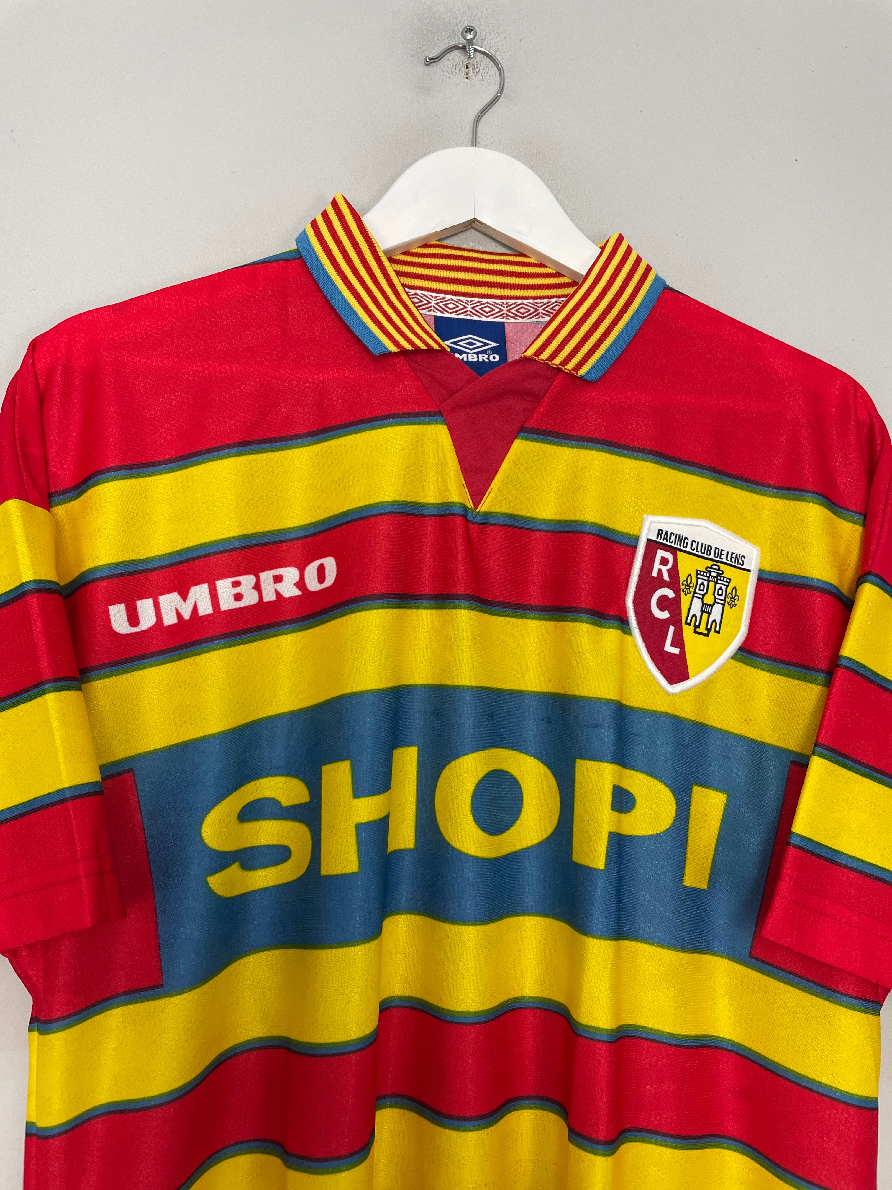 Shop 1997/98 RC LENS HOME SHIRT (L) UMBRO, classic football shirts, vintage football shirts & retro soccer jerseys at Cult Kits