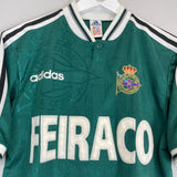 Shop 1996/98 DEPORTIVO LA CORUNA AWAY SHIRT (S) ADIDAS, classic football shirts, vintage football shirts & retro soccer jerseys at Cult Kits
