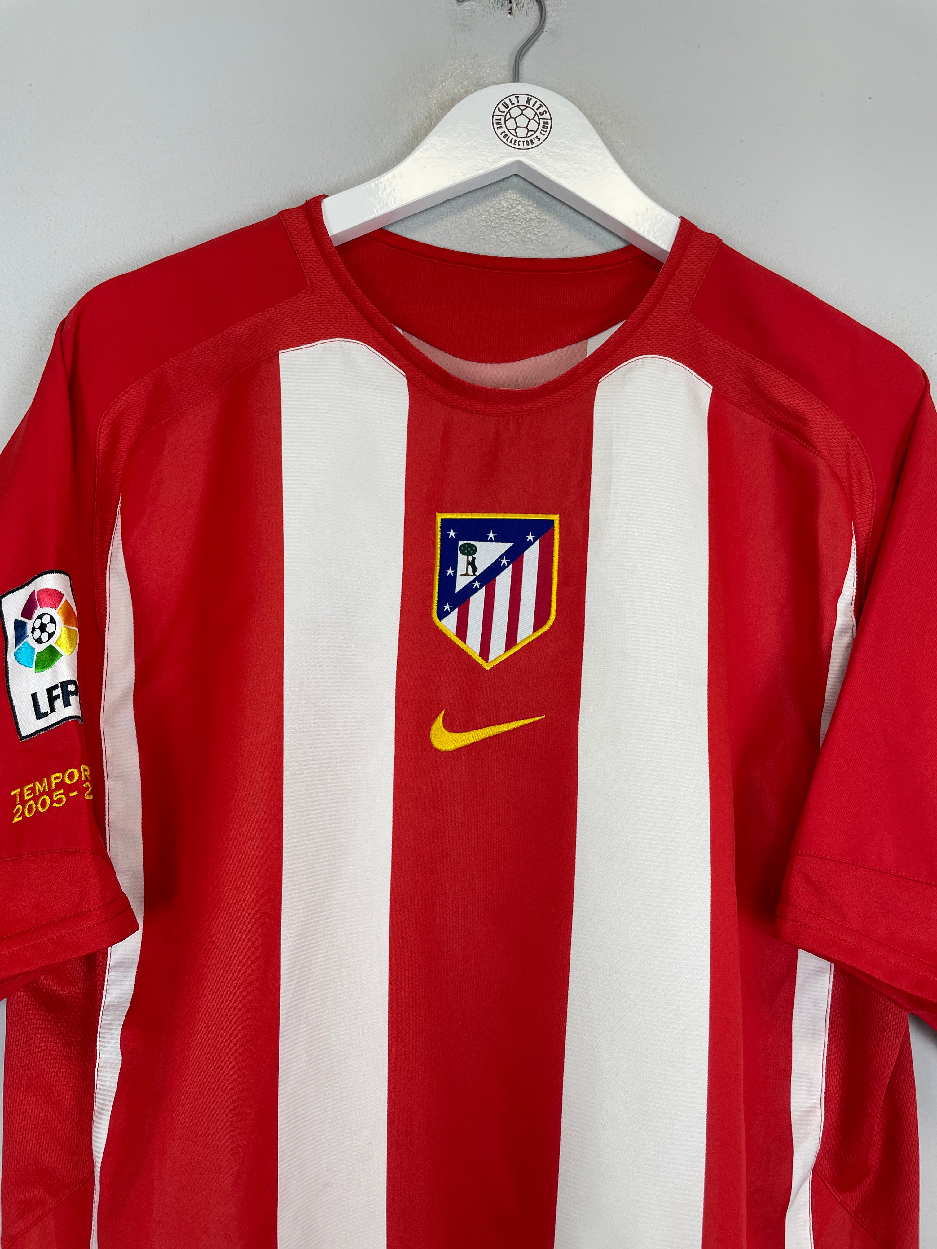 Shop 2005/06 ATLETICO MADRID F.TORRES #9 HOME SHIRT (L) NIKE, classic football shirts, vintage football shirts & retro soccer jerseys at Cult Kits