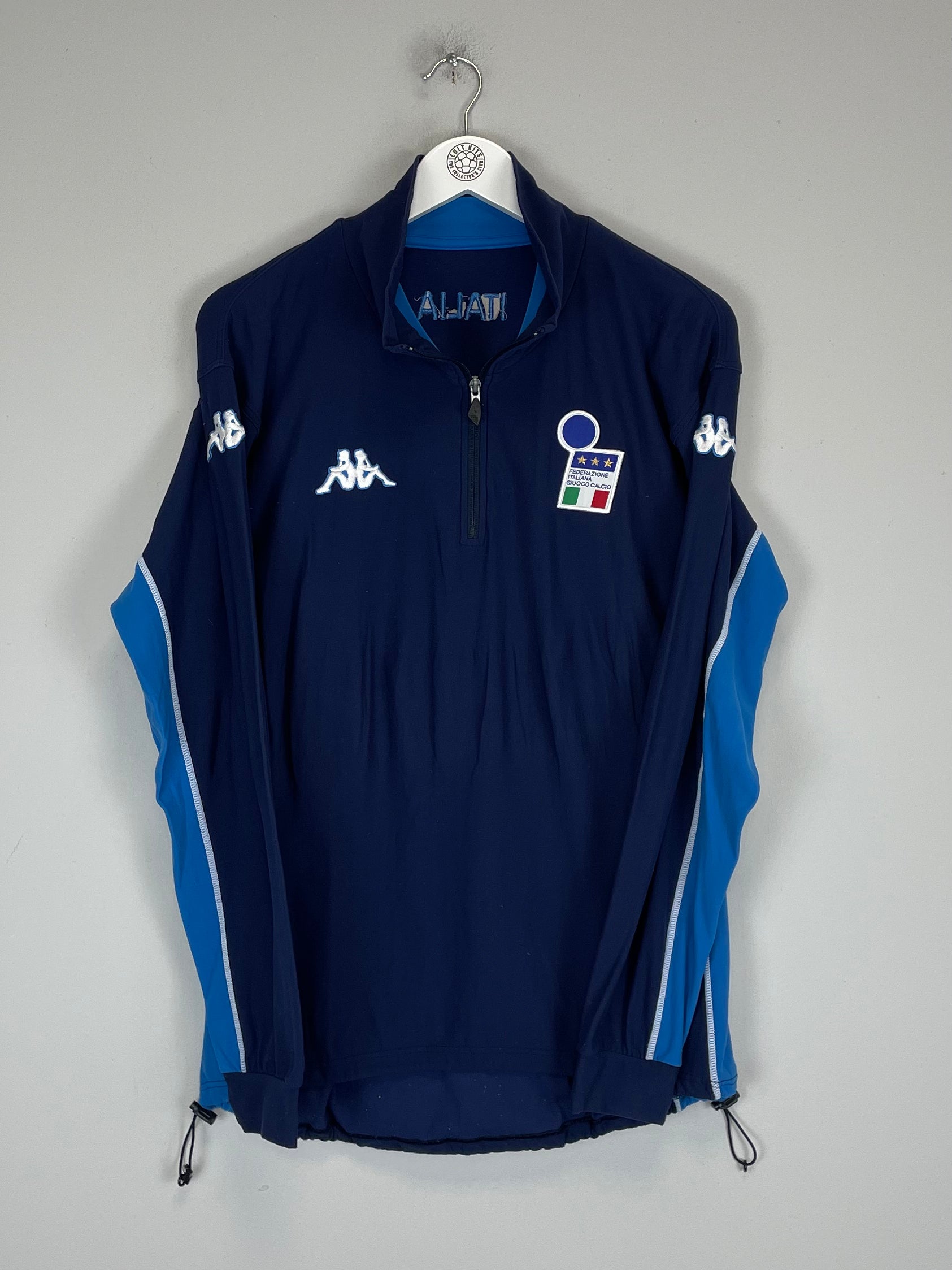 Shop 2002 ITALY 1/4 ZIP JACKET (L) KAPPA, classic football shirts, vintage football shirts & retro soccer jerseys at Cult Kits