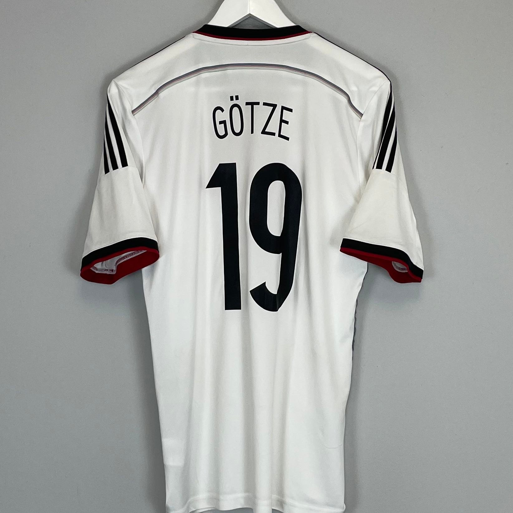 Shop 2014/15 GERMANY GOTZE #19 HOME SHIRT (S) ADIDAS, classic football shirts, vintage football shirts & retro soccer jerseys at Cult Kits