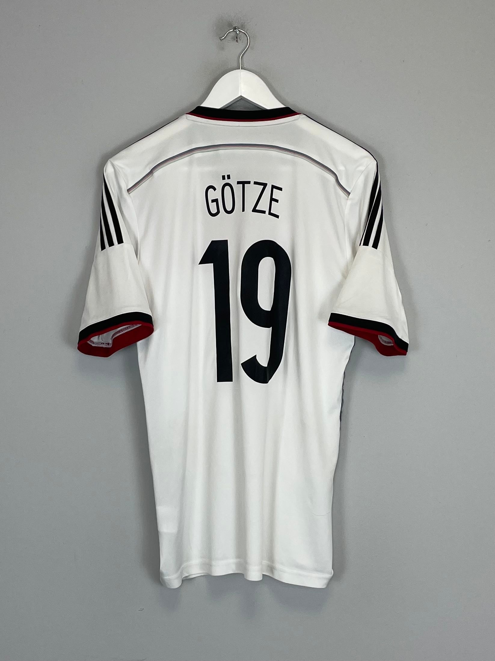 Shop 2014/15 GERMANY GOTZE #19 HOME SHIRT (S) ADIDAS, classic football shirts, vintage football shirts & retro soccer jerseys at Cult Kits