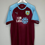 Shop 2018/19 BURNLEY CHAMBERS #3 HOME SHIRT (XL) PUMA, classic football shirts, vintage football shirts & retro soccer jerseys at Cult Kits