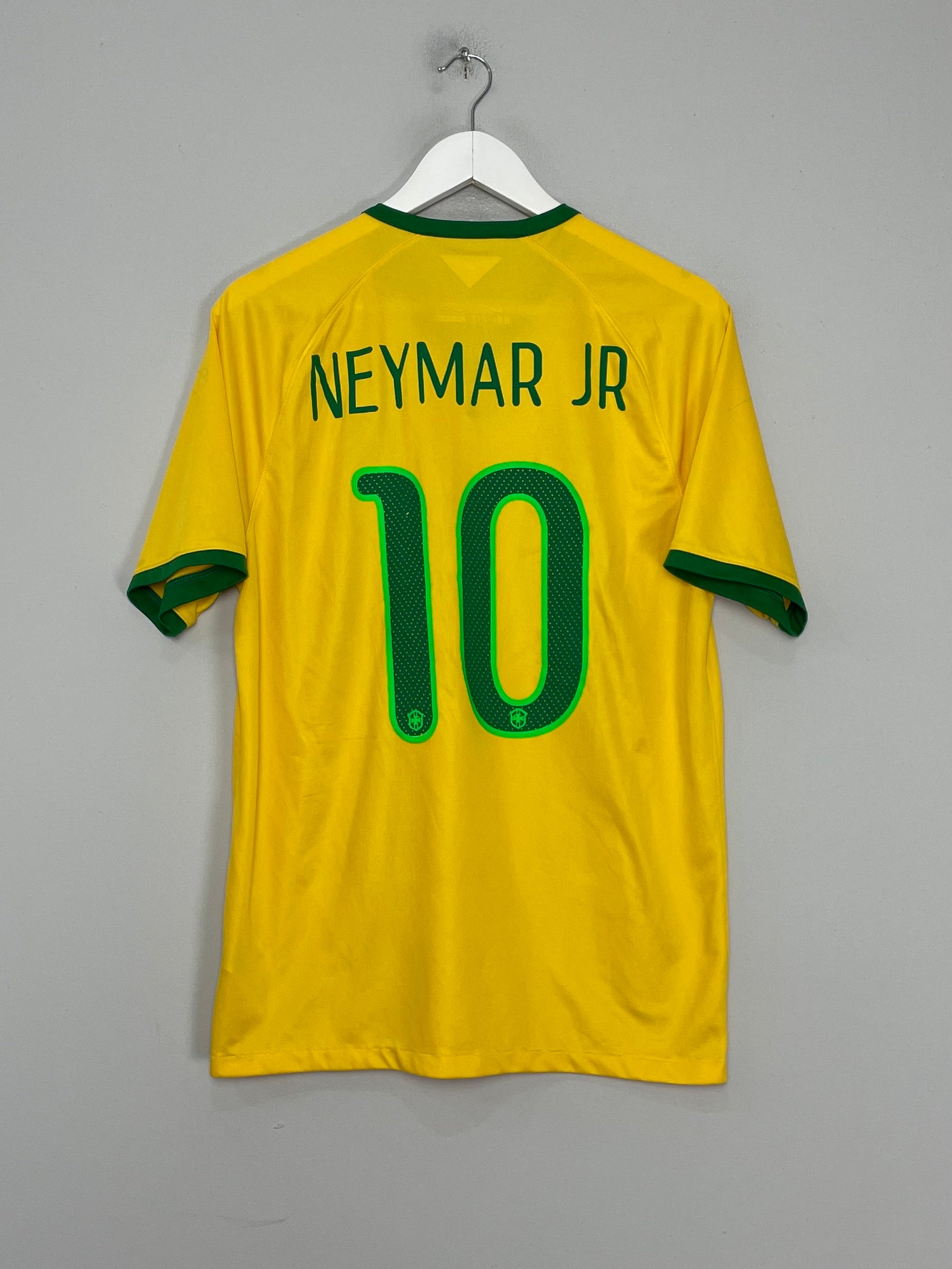 Shop 2014/15 BRAZIL NEYMAR JR #10 HOME SHIRT (L) NIKE, classic football shirts, vintage football shirts & retro soccer jerseys at Cult Kits