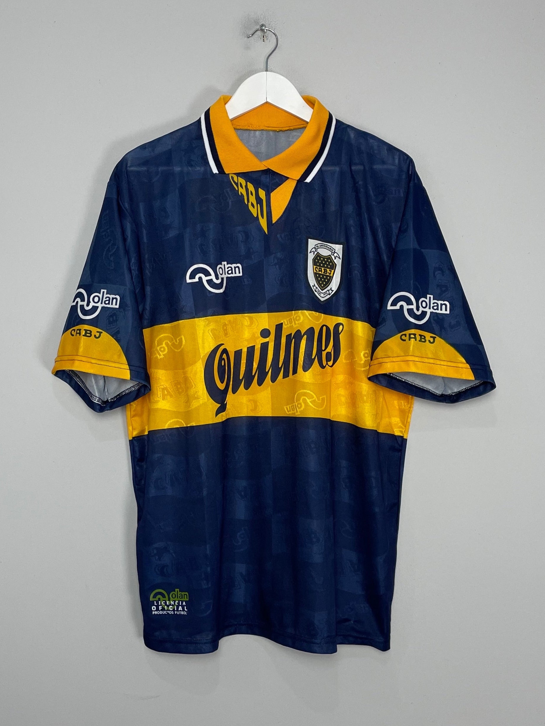 1995/97 BOCA JUNIORS HOME SHIRT (L) OLAN
