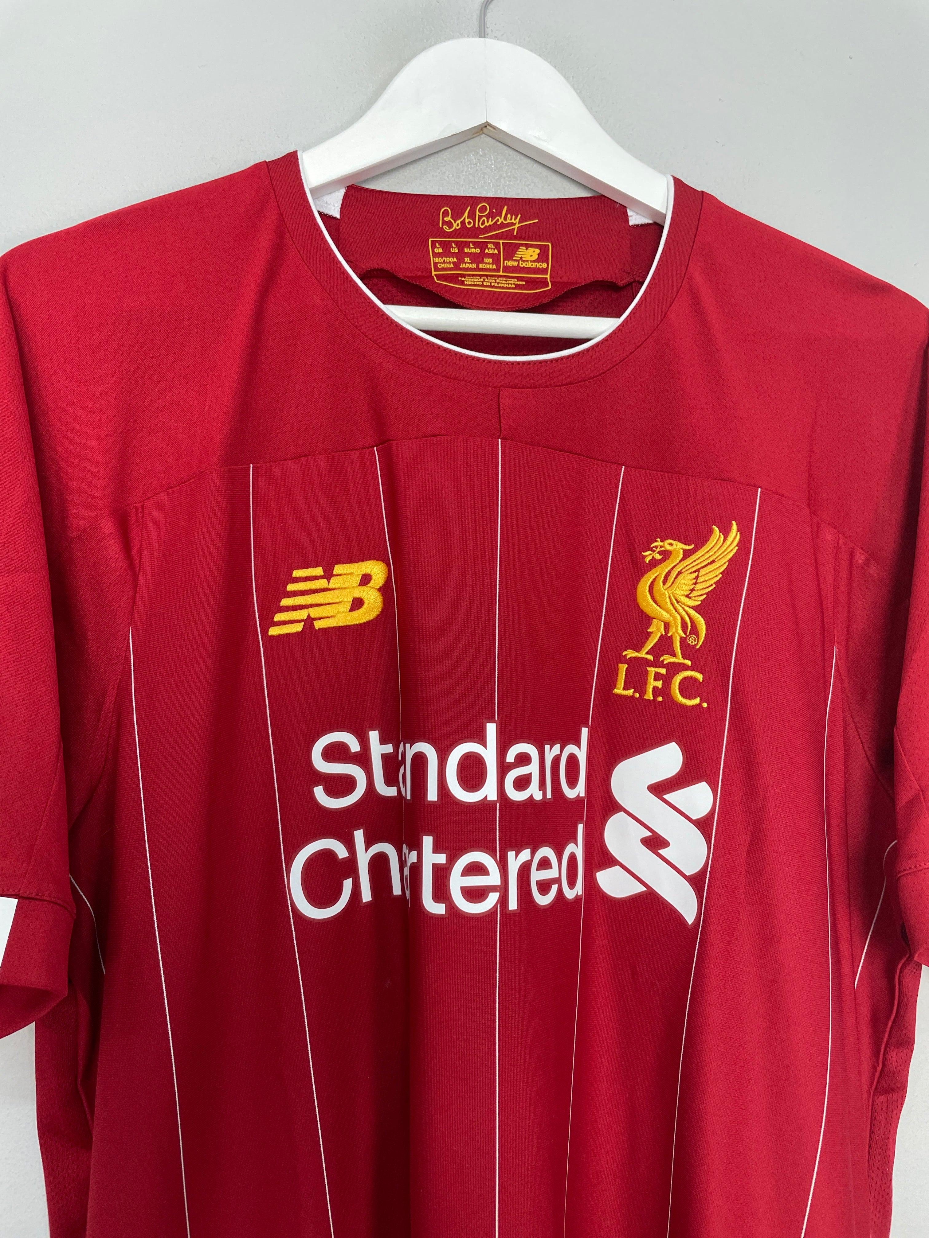 Shop 2019/20 LIVERPOOL M.SALAH #11 HOME SHIRT (L) NEW BALANCE, classic football shirts, vintage football shirts & retro soccer jerseys at Cult Kits