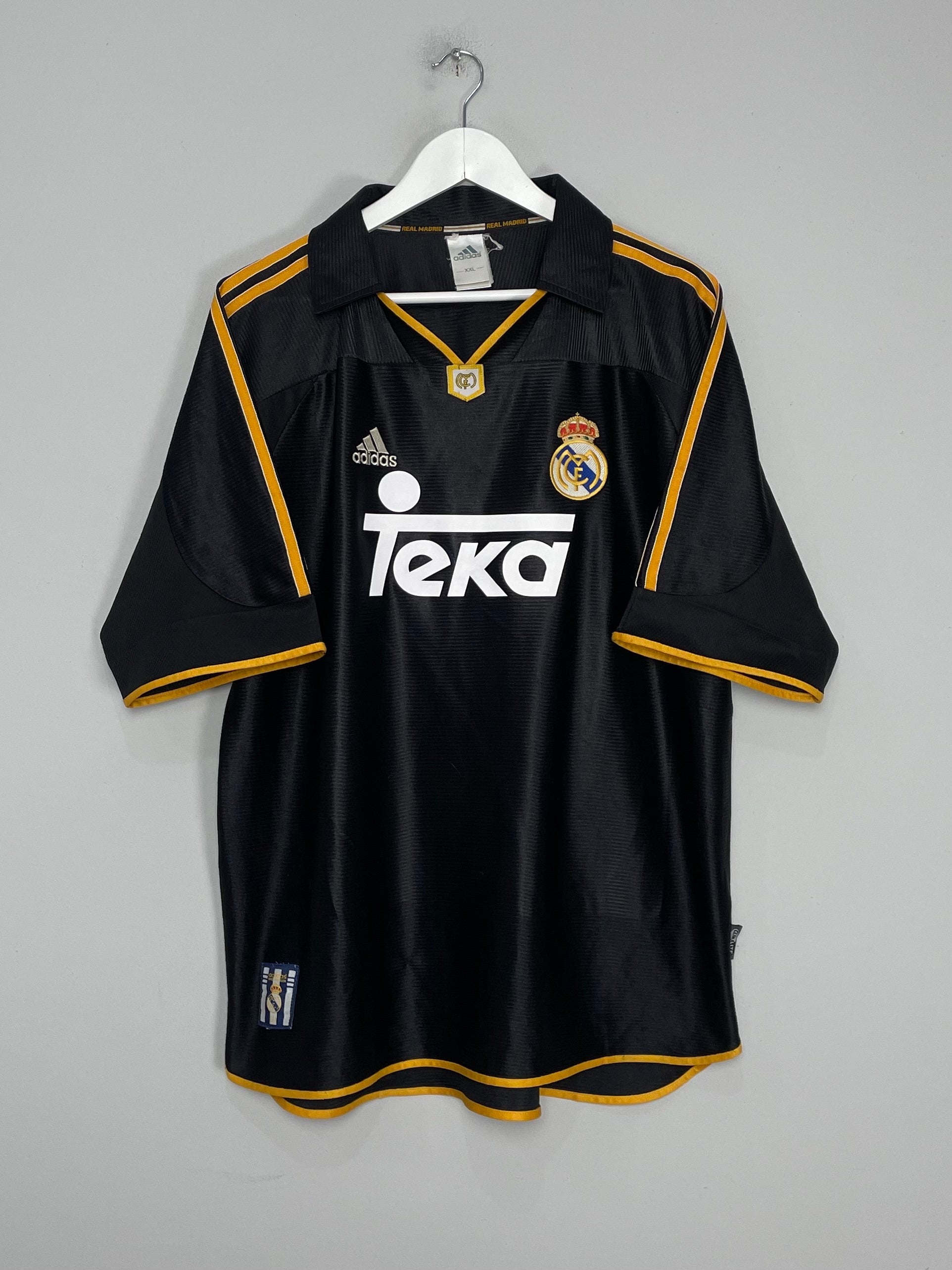 Shop 1999/01 REAL MADRID AWAY SHIRT (XXL) ADIDAS, classic football shirts, vintage football shirts & retro soccer jerseys at Cult Kits