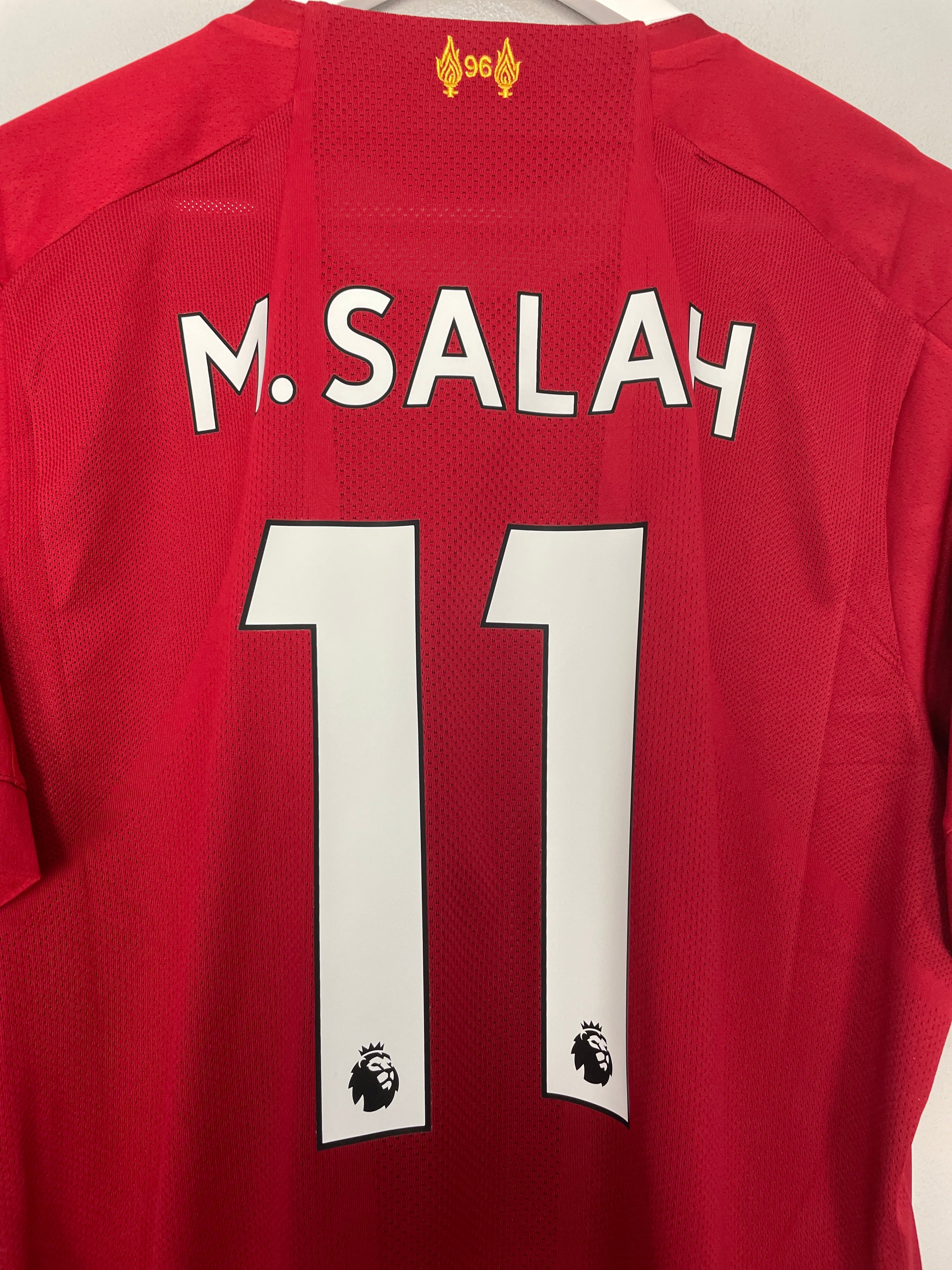 Shop 2019/20 LIVERPOOL M.SALAH #11 HOME SHIRT (L) NEW BALANCE, classic football shirts, vintage football shirts & retro soccer jerseys at Cult Kits