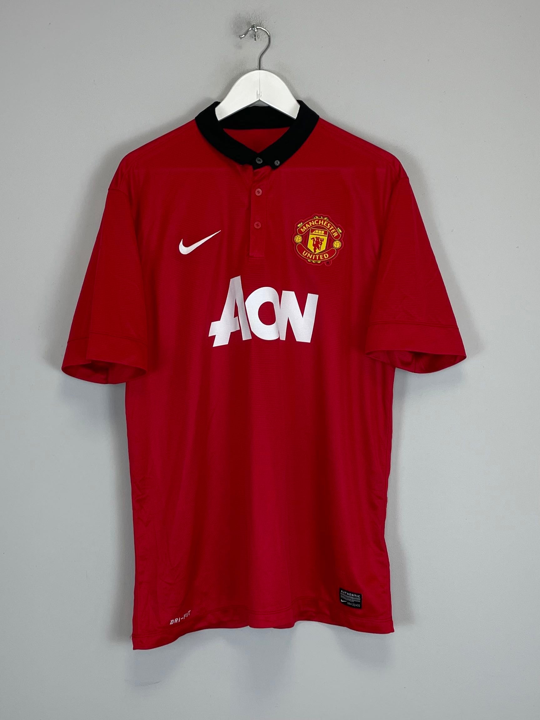Shop 2013/14 MANCHESTER UNITED ROONEY #10 HOME SHIRT (XL) NIKE, classic football shirts, vintage football shirts & retro soccer jerseys at Cult Kits