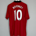 Shop 2013/14 MANCHESTER UNITED ROONEY #10 HOME SHIRT (XL) NIKE, classic football shirts, vintage football shirts & retro soccer jerseys at Cult Kits