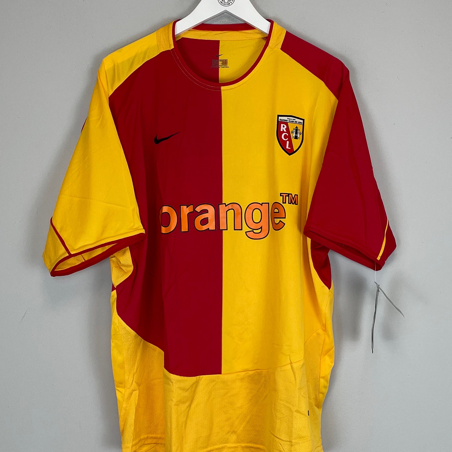 Shop 2003/04 RC LENS *BNWT* HOME SHIRT (XL) NIKE, classic football shirts, vintage football shirts & retro soccer jerseys at Cult Kits
