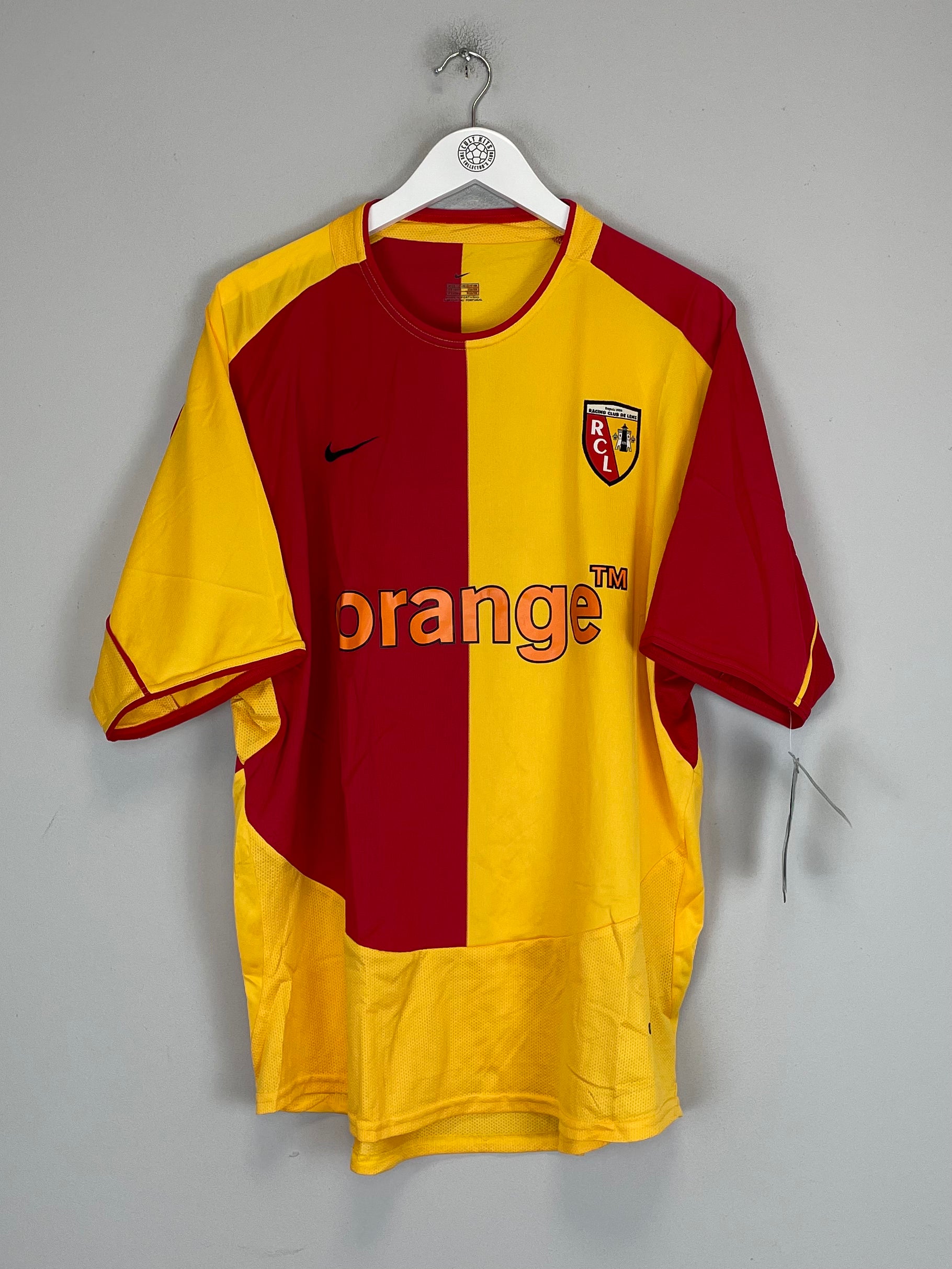 Shop 2003/04 RC LENS *BNWT* HOME SHIRT (XL) NIKE, classic football shirts, vintage football shirts & retro soccer jerseys at Cult Kits