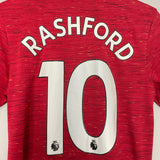 2020/21 MANCHESTER UNITED RASHFORD #10 HOME SHIRT (S) ADIDAS