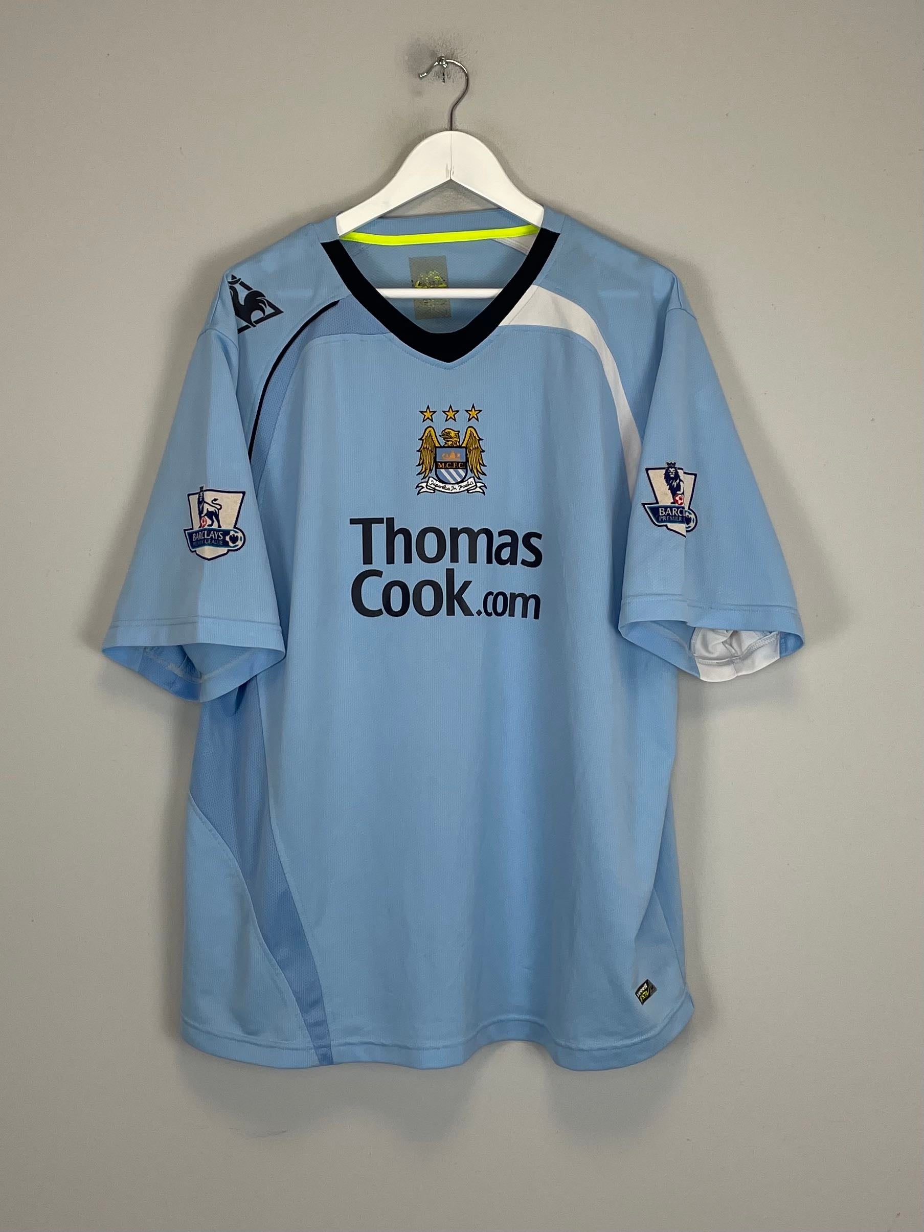 Shop 2008/09 MANCHESTER CITY PETROV #17 HOME SHIRT (XL) LE COQ, classic football shirts, vintage football shirts & retro soccer jerseys at Cult Kits