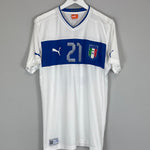 Shop 2012/13 ITALY PIRLO #21 AWAY SHIRT (XL) PUMA, classic football shirts, vintage football shirts & retro soccer jerseys at Cult Kits