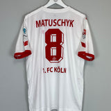 2014/15 FC KOLN MATUSCHYK #8 *MATCH ISSUED + SIGNED* HOME SHIRT (XL) ERIMA