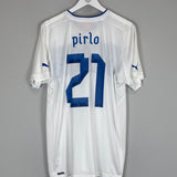 Shop 2012/13 ITALY PIRLO #21 AWAY SHIRT (XL) PUMA, classic football shirts, vintage football shirts & retro soccer jerseys at Cult Kits
