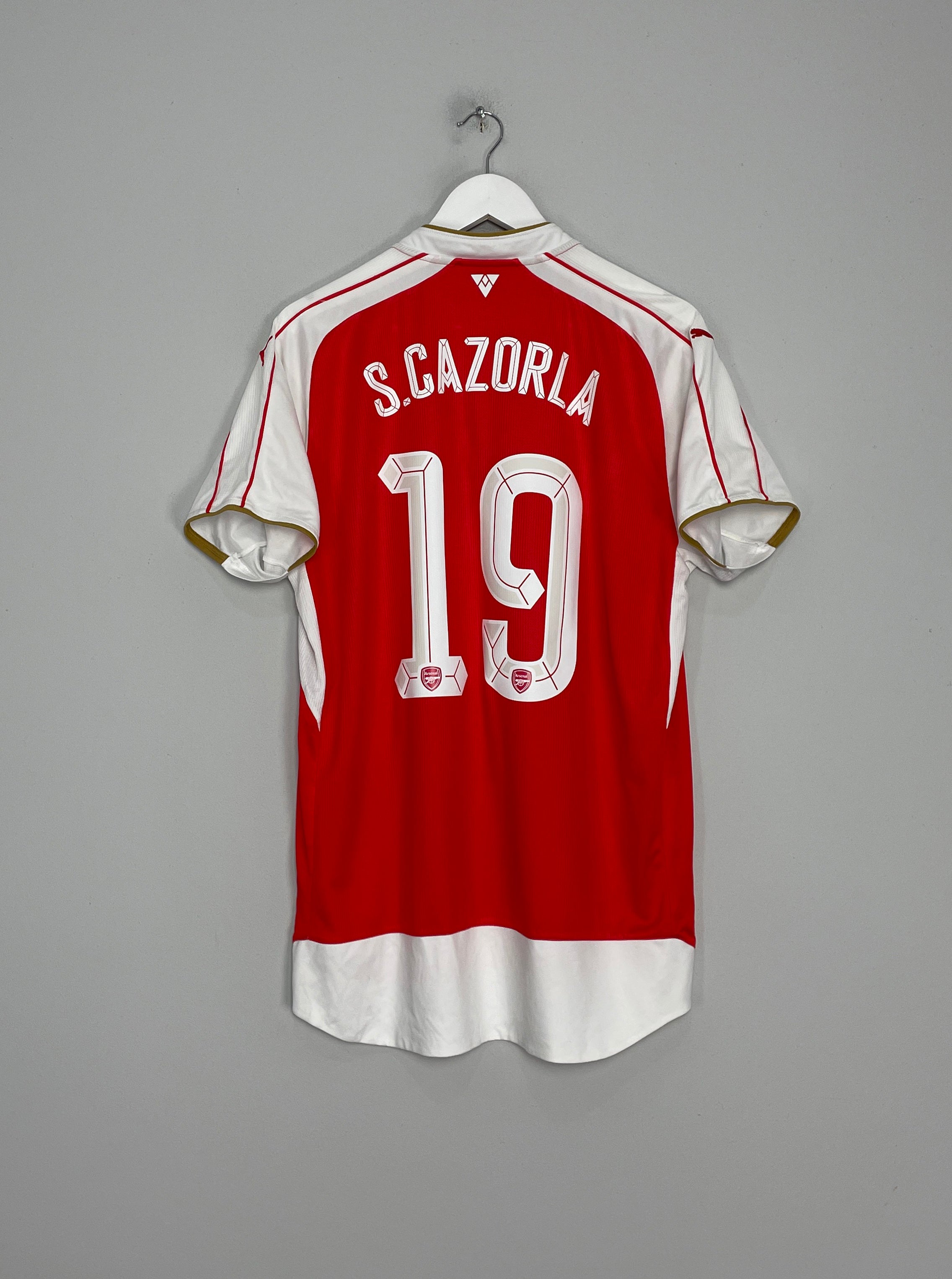Shop 2015/16 ARSENAL S.CAZORLA #19 HOME SHIRT (XL) PUMA, classic football shirts, vintage football shirts & retro soccer jerseys at Cult Kits