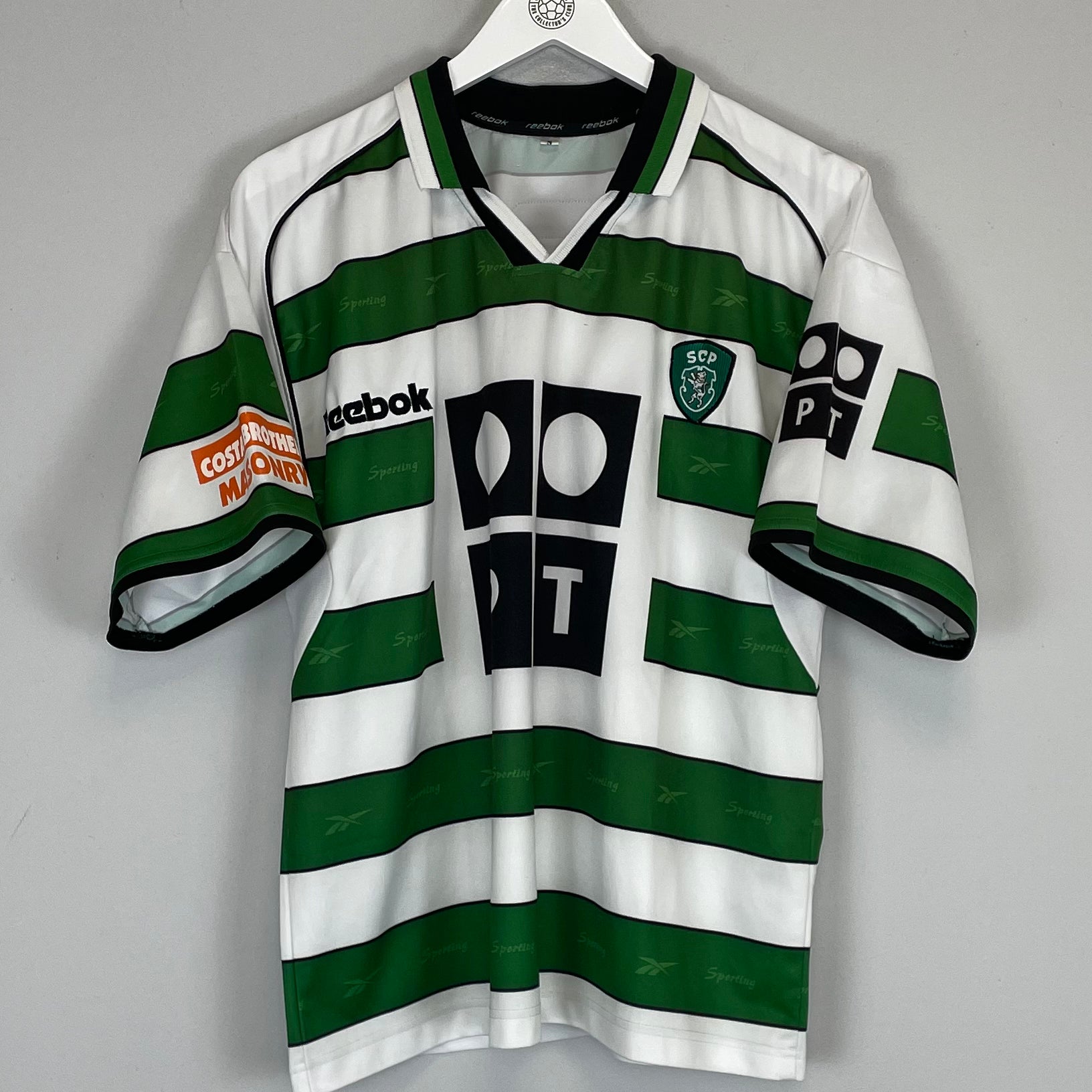 Shop 2000/01 SPORTING CP HOME SHIRT (S) REEBOK, classic football shirts, vintage football shirts & retro soccer jerseys at Cult Kits