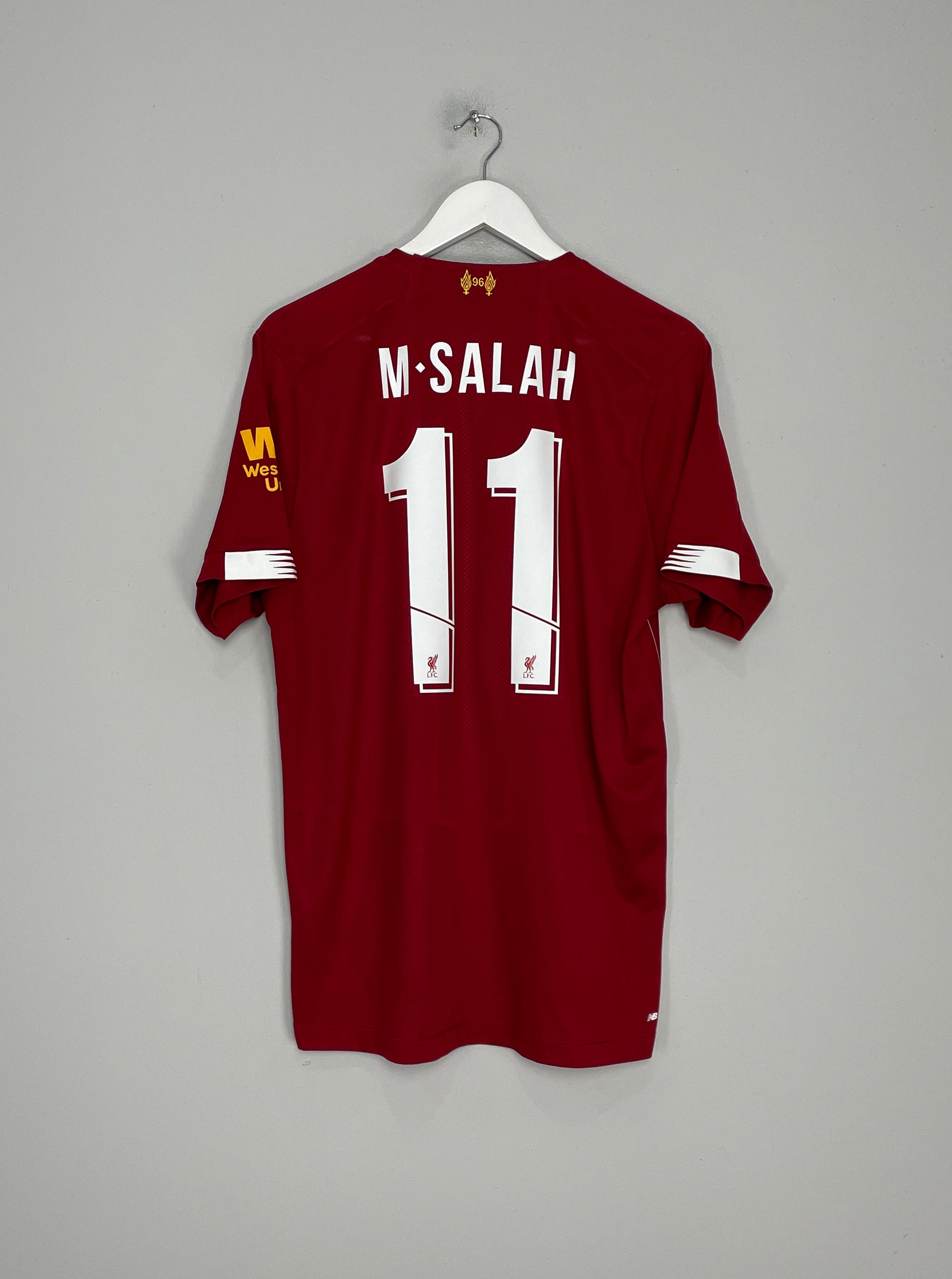 Shop 2019/20 LIVERPOOL SALAH #11 AWAY SHIRT (L) NEW BALANCE, classic football shirts, vintage football shirts & retro soccer jerseys at Cult Kits