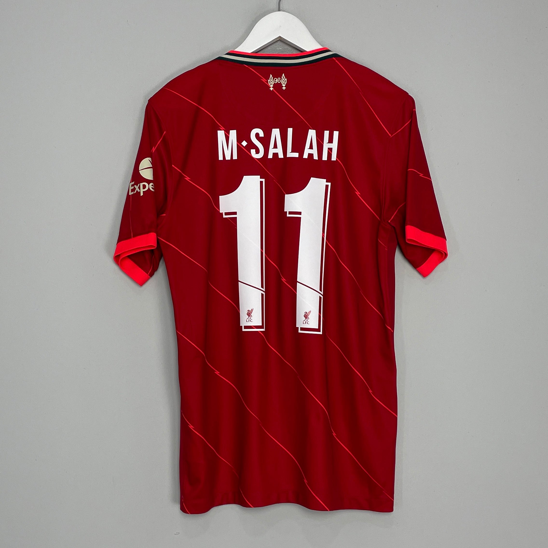 Shop 2021/22 LIVERPOOL SALAH #11 HOME SHIRT (M) NIKE, classic football shirts, vintage football shirts & retro soccer jerseys at Cult Kits