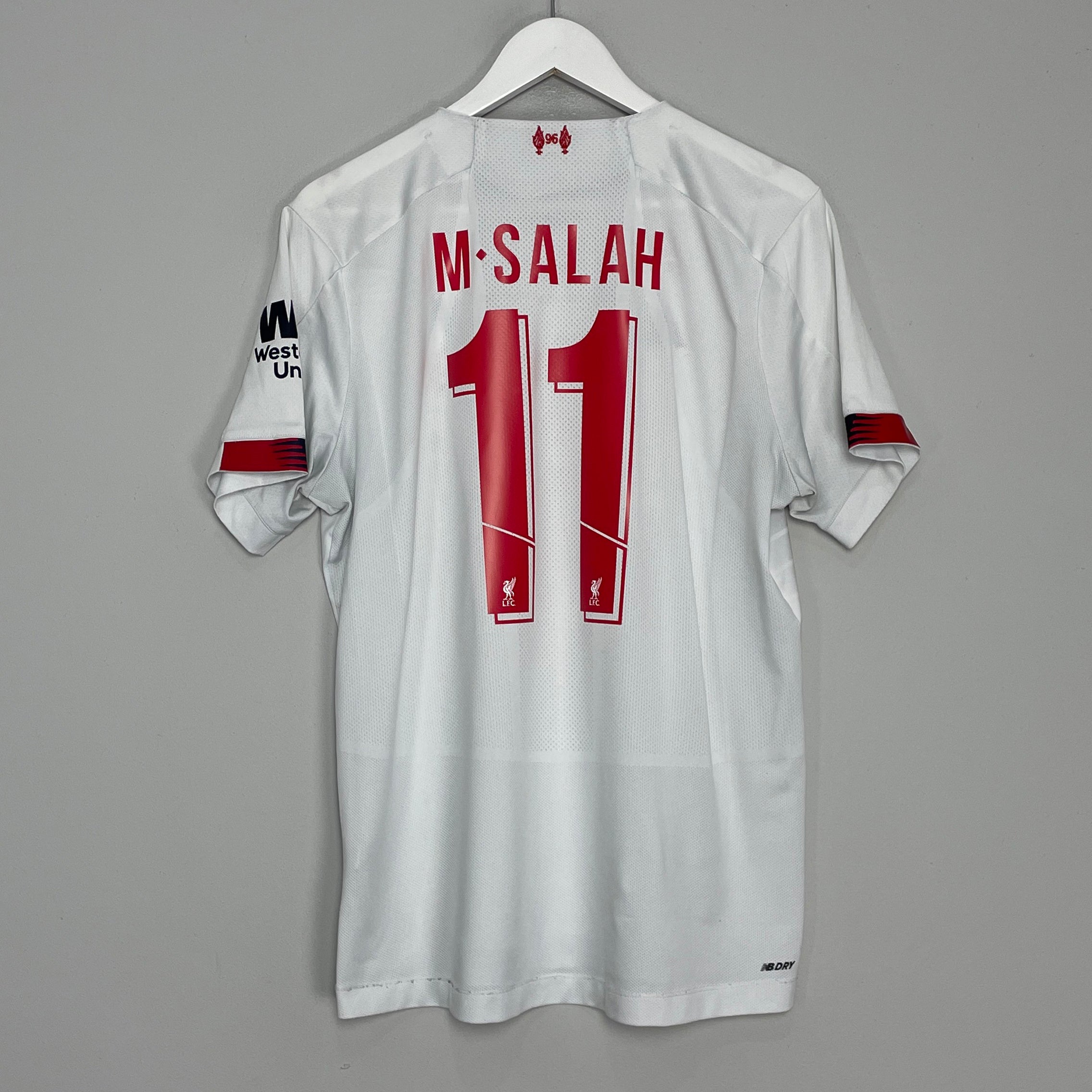 Shop 2019/20 LIVERPOOL SALAH #11 AWAY SHIRT (L) NEW BALANCE, classic football shirts, vintage football shirts & retro soccer jerseys at Cult Kits