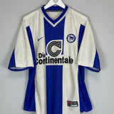 Shop 1999/00 HERTHA BERLIN HOME SHIRT (L) NIKE, classic football shirts, vintage football shirts & retro soccer jerseys at Cult Kits