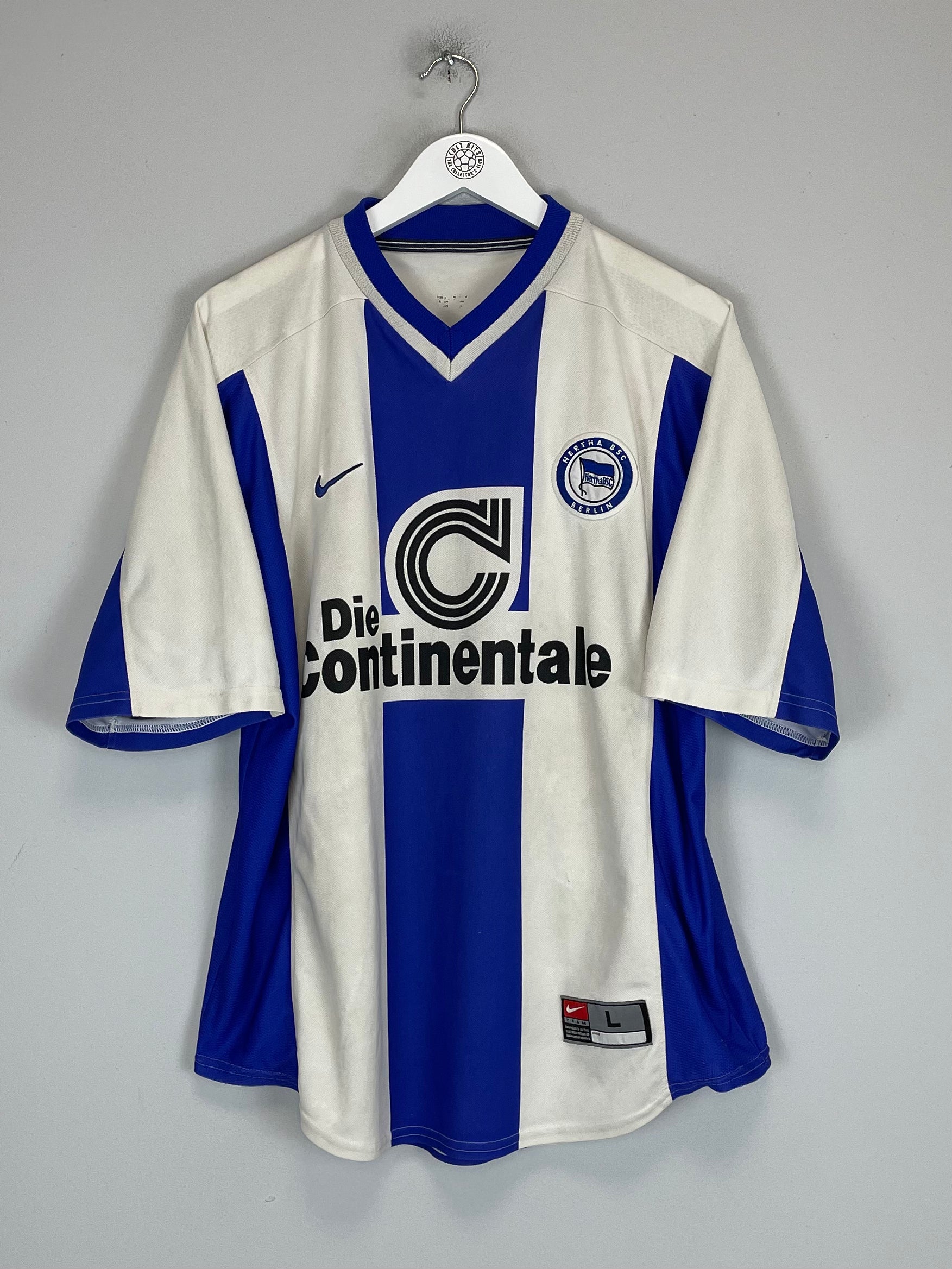 Shop 1999/00 HERTHA BERLIN HOME SHIRT (L) NIKE, classic football shirts, vintage football shirts & retro soccer jerseys at Cult Kits