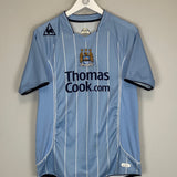 2007/08 MANCHESTER CITY JOHNSON #6 HOME SHIRT (M) LE COQ