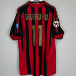 Shop 2005/06 AC MILAN GILARDINO #11 HOME SHIRT (XL) ADIDAS, classic football shirts, vintage football shirts & retro soccer jerseys at Cult Kits